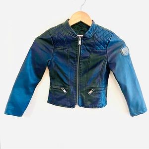 Urban Republic Girls Faux Leather Motorcycle Biker Jacket, 5/6